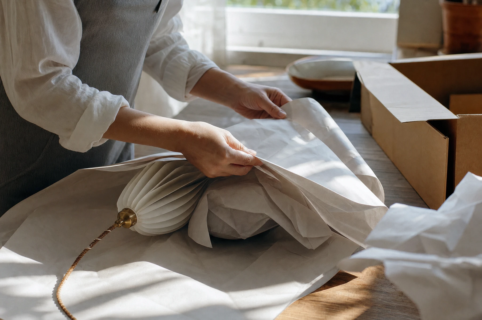 Professionelle Wohnungsauflösung mit Einpackservice – Clearx Sorgfältiges Verpacken von Einrichtungsgegenständen bei einer Wohnungsauflösung