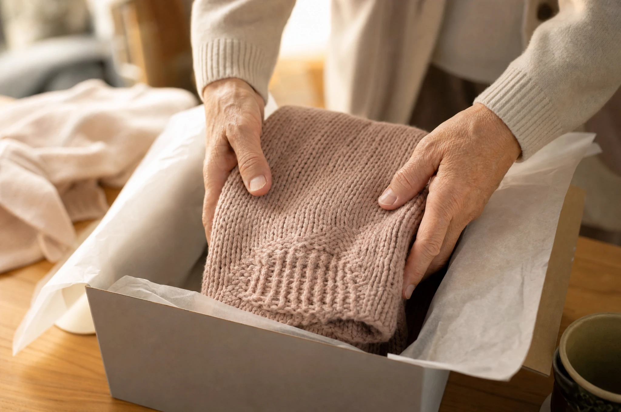 Einfühlsame Nachlass- und Wohnungsräumung im Todesfall – Clearx Liebevolles Verpacken von Erinnerungsstücken bei einer Nachlassräumung